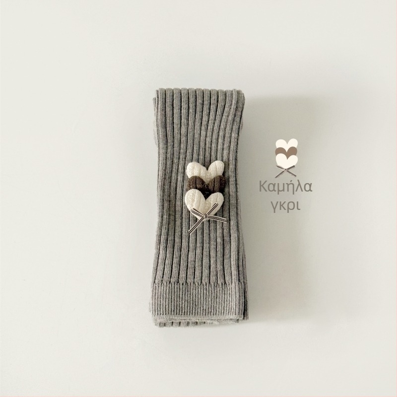 Κολάν για κορίτσια, anti-pilling, ψηλή μέση, μήκος 9/10, βαμβάκι combed, άνοιξη-φθινόπωρο