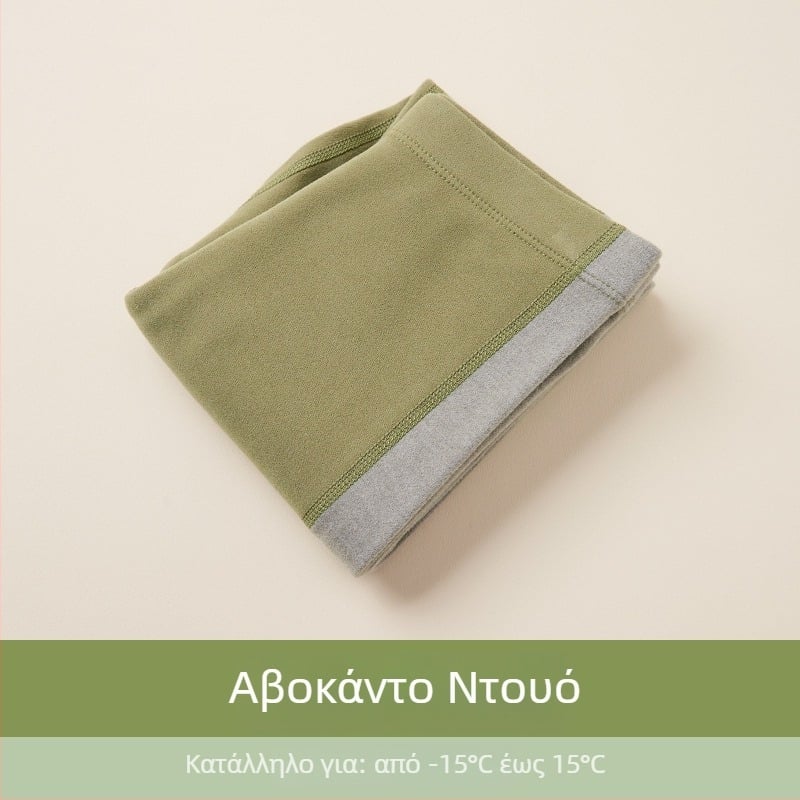 Unisex παιδικά ζεστά παντελόνια για φθινόπωρο-χειμώνα, φλις εσωτερική επένδυση, ψηλή μέση, μείγμα βαμβακερών 41,8%.