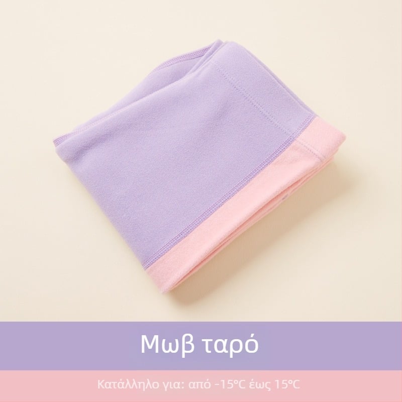 Unisex παιδικά ζεστά παντελόνια για φθινόπωρο-χειμώνα, φλις εσωτερική επένδυση, ψηλή μέση, μείγμα βαμβακερών 41,8%.