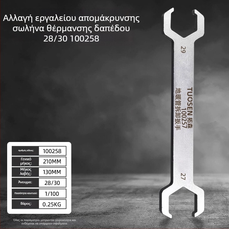 Tuosen πένσες αφαίρεσης σωλήνων δαπέδου θέρμανσης, στυλ πένσες σωλήνων, τυπικά χαρακτηριστικά
