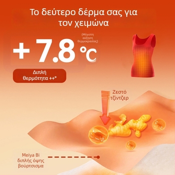 Γυναικείο Θερμικό Γιλέκο, χωρίς ραφές, τετράγωνο λαιμό, διπλού στρώματος, βελούδινο φινίρισμα, αντιβακτηριακό και αντιστατικό, διατηρεί τη ζέστη, ύφασμα ακρυλικό νημάτιο