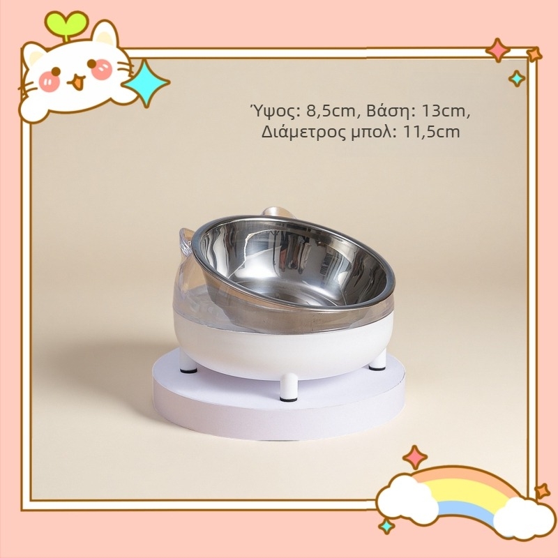 Είδη Διατροφής για Κατοικίδια — κεραμικό μπολ φαγητού κατά της ανατροπής για χάμστερ και τροφοδότης από ανοξείδωτο χάλυβα για μικρά ζώα