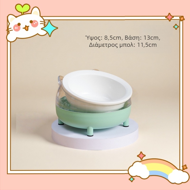 Είδη Διατροφής για Κατοικίδια — κεραμικό μπολ φαγητού κατά της ανατροπής για χάμστερ και τροφοδότης από ανοξείδωτο χάλυβα για μικρά ζώα