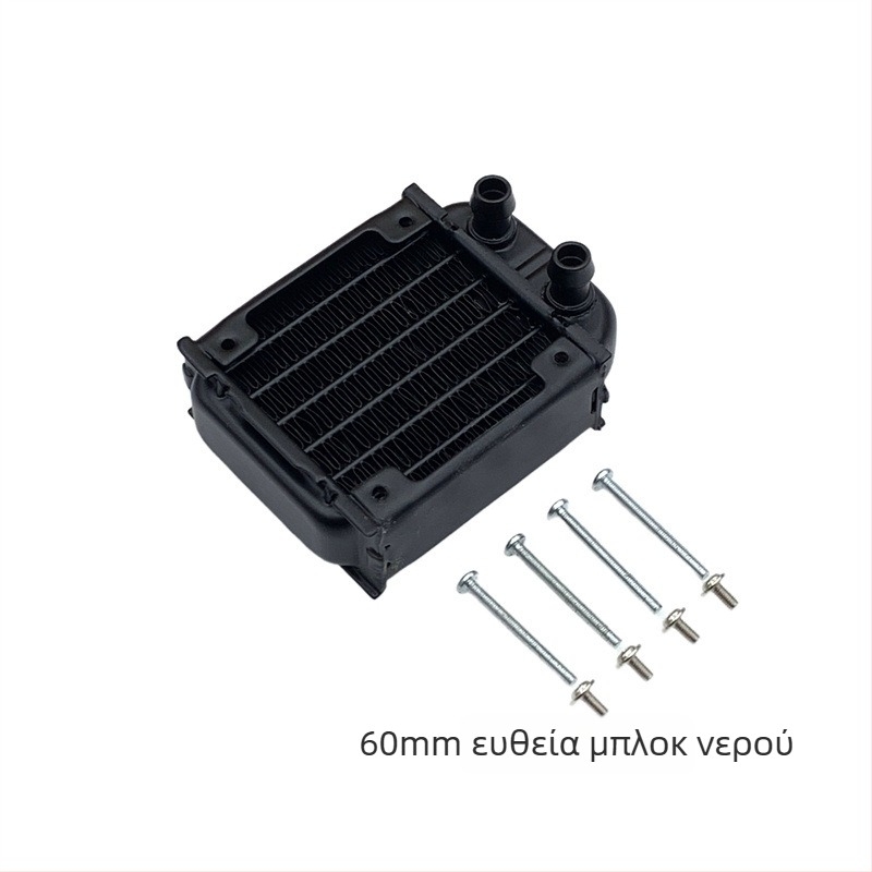 Αλουμινένιος ψύκτης νερού για βιομηχανικούς Η/Υ, ψύξη με σωληνώσεις, συμβατός με συστήματα υδροψύξης