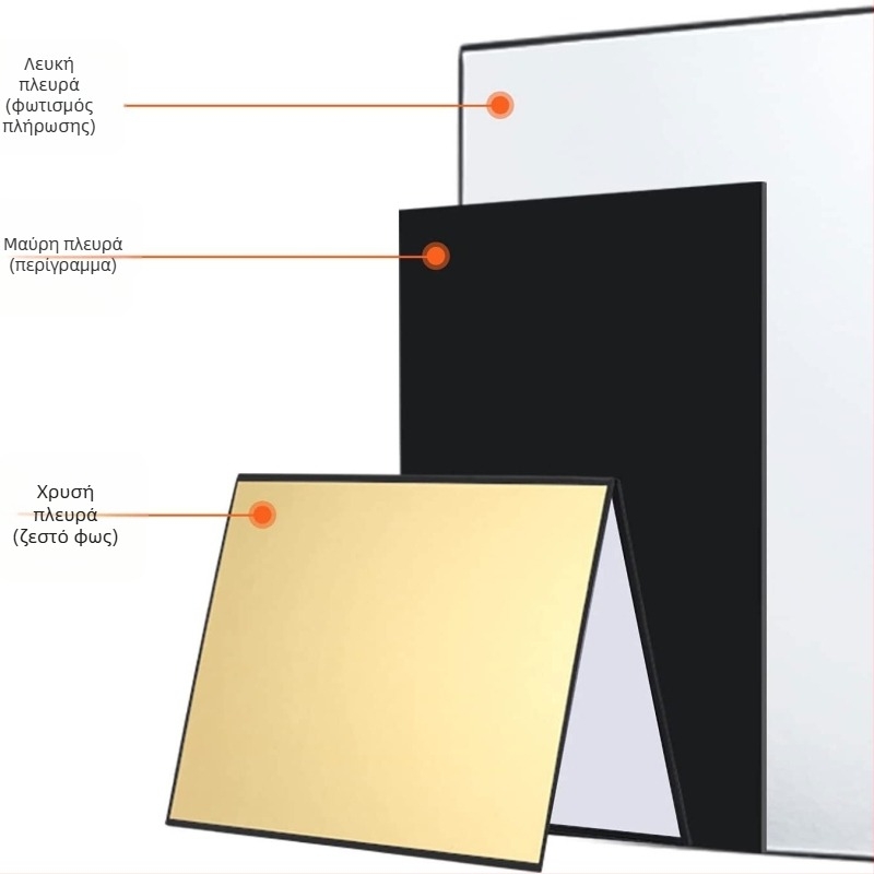 Φόντο από χαρτί για φωτογράφηση προϊόντων με πτυσσόμενο ανακλαστήρα, ματ φινίρισμα (Μάρκα: Gan Yun; Χρονική κυκλοφορία: 2023; Τύπος: φόντο από χαρτί; Υλικό: χαρτί; Εφαρμογή: φωτογράφηση προϊόντων)