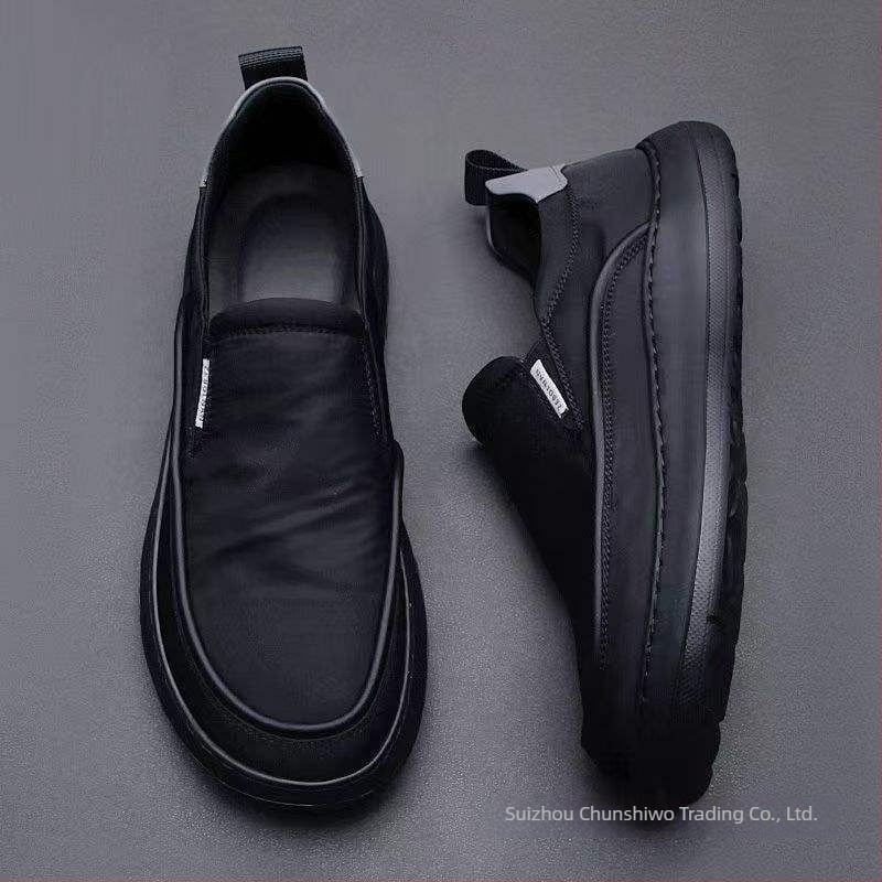 Ανδρικά υφασμάτινα παπούτσια από καμβά χωρίς κορδόνια, με EVA πάτο, διχτυωτή επένδυση, σόλα από αφρό καουτσούκ, μυτερός δάκτυλος