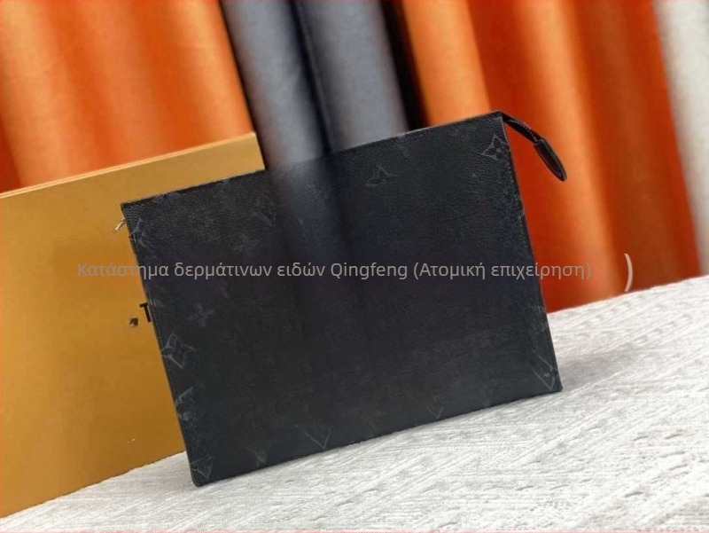 Unisex PU clutch τσάντα – υπερ-ελαφριά, μεγάλη χωρητικότητα, μοτίβο με γράμματα, εσωτερική επένδυση πολυεστέρα