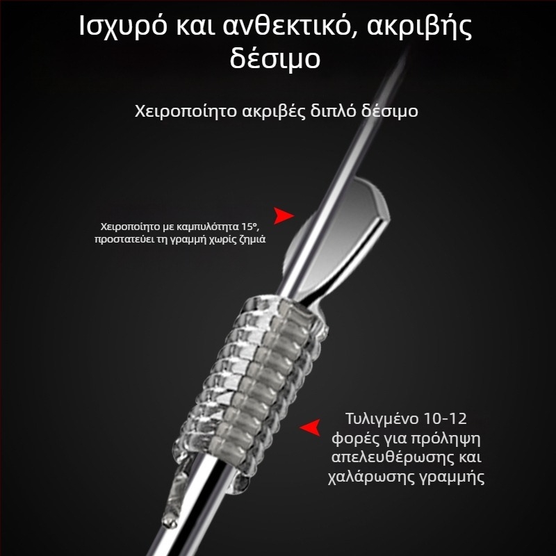 Άγκιστρο ψαρέματος με σχέδιο μανίκι (Jinhaixi/Izu), διπλό για ποταμικό ψάρεμα, με αγκίστρια, συσκευασία 100 τεμάχια