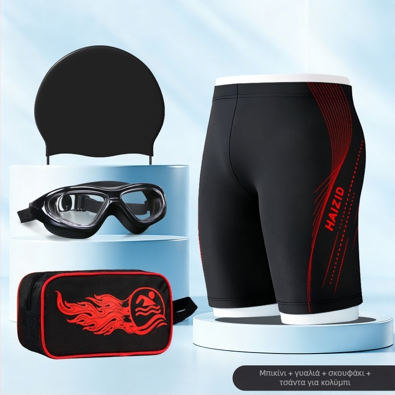 Ανδρικά σορτς κολύμβησης με γρήγορο στέγνωμα, φαρδιά γραμμή, 80-90% πολυεστέρας, εκτύπωση, επένδυση πολυεστέρα, για αθλήματα και κολύμβηση