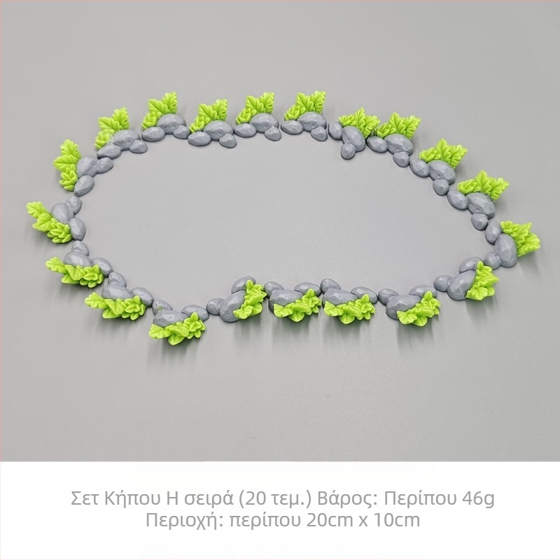 Μίνι διακοσμητικό τοπίο από ρητίνη – αρχαϊκός κήπος με κιόσκι, φύλλα λωτού, λιμνούλα και γέφυρα με τόξο (Υλικό: ρητίνη; Τύπος υλικού: πλαστικό, ρητίνη; Κατηγορία: χειροτεχνίες από ρητίνη; Στυλ: Καρτούν)