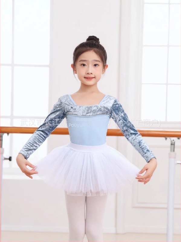 Παιδικό κοστούμι χορού για παραστάσεις, μακριά μανίκια, νάιλον ύφασμα, κορεατικού εθνοστυλ, κατάλληλο για παιδιά άνω των 8 ετών