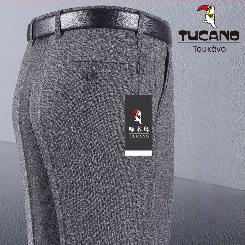 Ανδρικά παντελόνια, ίσια γραμμή, βαμβάκι, φθινόπωρο 2025