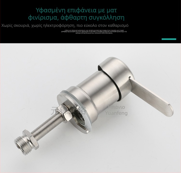 Βρύση κρεβατιού σαμπουάν με ηλεκτρικό θερμό νερό, 304 ανοξείδωτος χάλυβας, μοντέλο 10578811, μονότυπος, CE πιστοποίηση