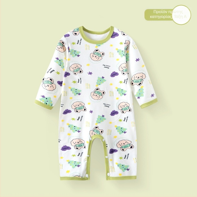 Φορμάκι νεογγέννητου με μακριά μανίκια, Derong 95% πολυεστέρας, κατάλληλο για άνοιξη και φθινόπωρο