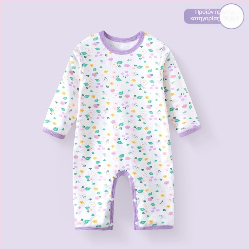 Φορμάκι νεογγέννητου με μακριά μανίκια, Derong 95% πολυεστέρας, κατάλληλο για άνοιξη και φθινόπωρο