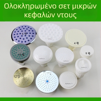Κεφαλή ντους με κορυφαίο ψεκασμό, πλαστική, μονή κεφαλή, εγκατάσταση με νήματα, μοντέρνο μινιμαλιστικό στυλ