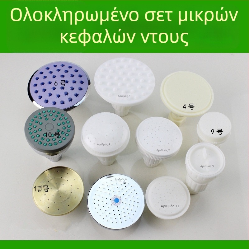 Κεφαλή ντους με κορυφαίο ψεκασμό, πλαστική, μονή κεφαλή, εγκατάσταση με νήματα, μοντέρνο μινιμαλιστικό στυλ