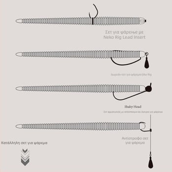 Αγκίστρι με κεφαλή μολύβδου, χωρίς αιχμές (barbless), μέγεθος 2,5, για αλιεία σε ωκεανική ακτή