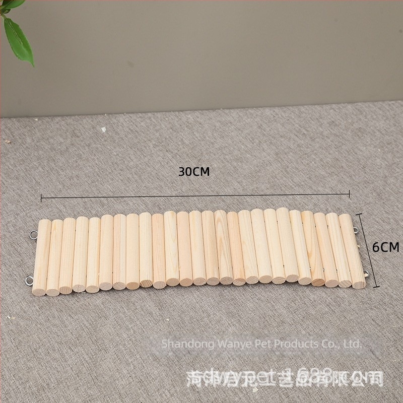 Ξύλινο περίφραγμα για χάμστερ με διακοσμητική σκάλα