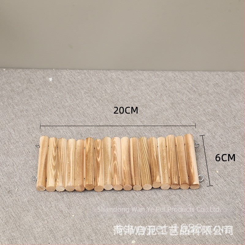 Ξύλινο περίφραγμα για χάμστερ με διακοσμητική σκάλα