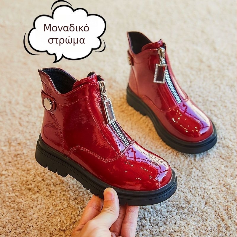 Παιδικά μποτάκια χιονιού για κορίτσια, επένδυση από μικροϊνες, αντιολισθητική σόλα από φυσικό καουτσούκ, Για κορίτσια 1-3 ετών, Φθινόπωρο 2024