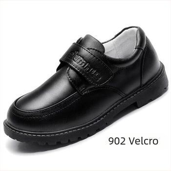 Παπούτσια για αγόρια με Velcro, επάνω μέρος από υπερ-ίνες, σόλα από καουτσούκ, χαμηλό κόψιμο, ηλικίες 3–16 ετών