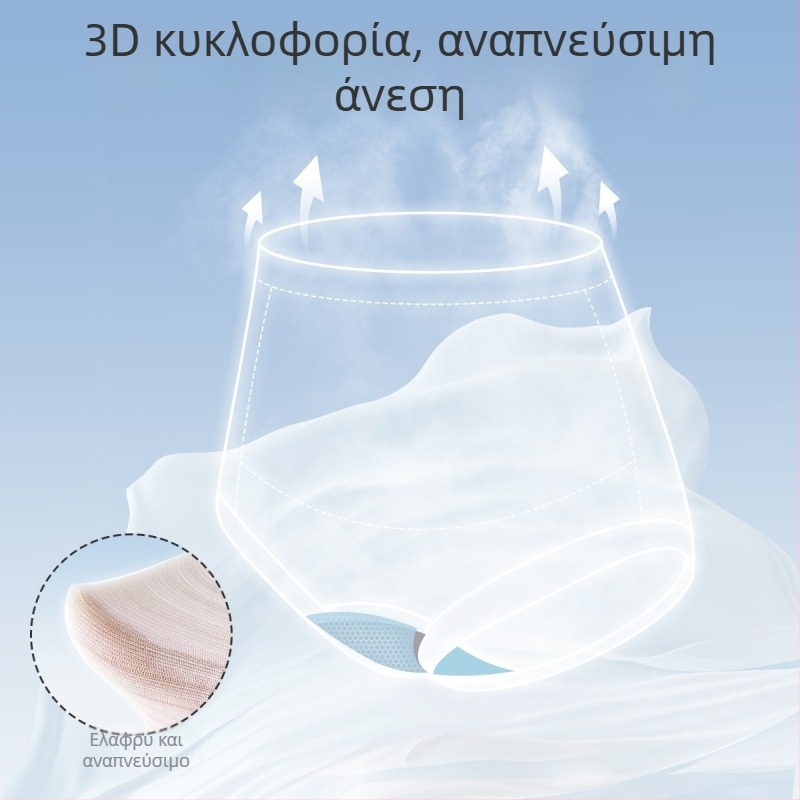Γυναικείο εσώρουχο εγκύων με ψηλή μέση για στήριξη κοιλιάς, αντιβακτηριακό, χωρίς ραφές, Modal