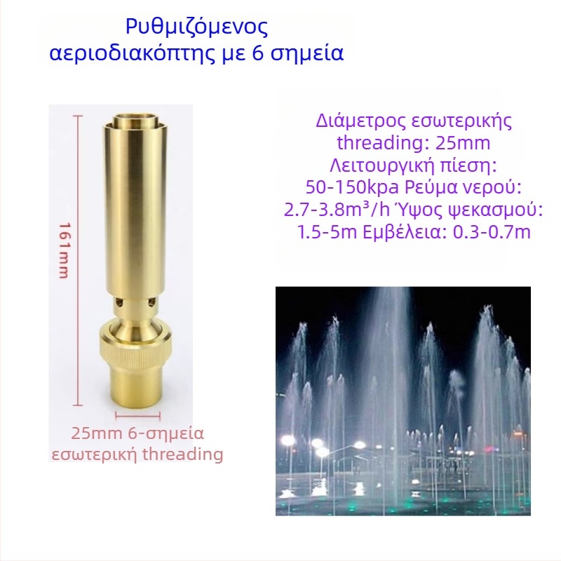 Ακροφύσιο φοντάν – Ολικός χαλκός, στήλη από νεφρίτη, για τοπίο με υδάτινο χαρακτηριστικό, μάρκα Dingxuan