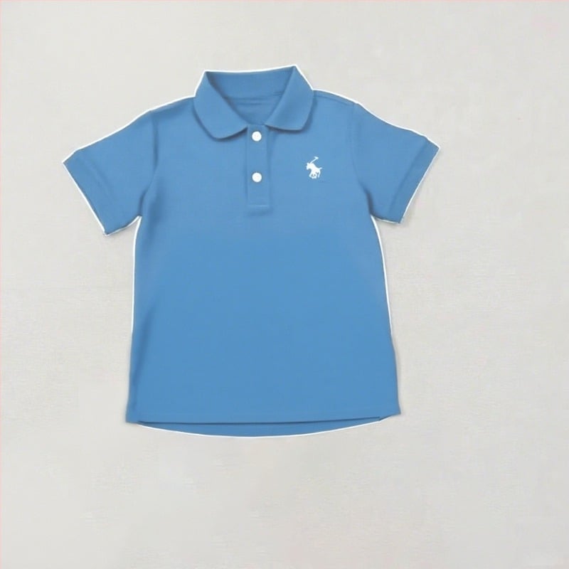 Σετ πόλο για παιδιά: πόλο πουκάμισο με κοντά μανίκια και σορτς, αναπνεύσιμο βαμβάκι, γιακάς polo, unisex, 3–8 ετών