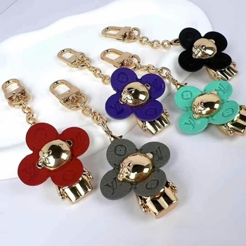 Μεταλλικό κρεμαστό για σακίδιο από κράμα με τετράφυλλο γούρι — αξεσουάρ μπρελόκ