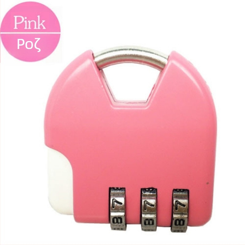 Μίνι μεταλλικό λουκέτο με κωδικό για αποσκευές, συρτάρια και γυμναστήριο – καρτούν σχέδιο, μοντέρνος μινιμαλισμός, μάρκα Unique, υλικό: Άλλο