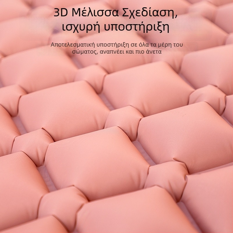 Φουσκωτό στρώμα ύπνου εξωτερικού χώρου για κάμπινγκ – ultra-light, φορητό και συνδεόμενο; Υλικό: ύφασμα φιλικό προς το δέρμα + αφρός υψηλής ανάκαμψης; Για 1–2 άτομα; Καθαρό βάρος: 3000 g; Αυτόματη πλήρωση