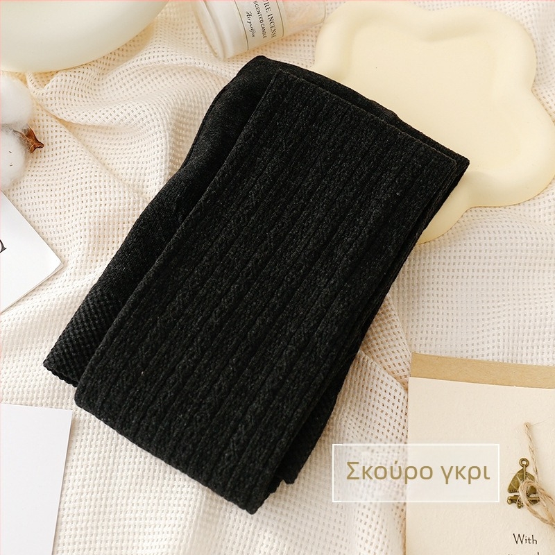 Βαμβακερά κολάν σε στυλ ολόσωμου παντελονιού – χοντρά, ζεστά, υψηλή μέση, όλα-σε-ένα