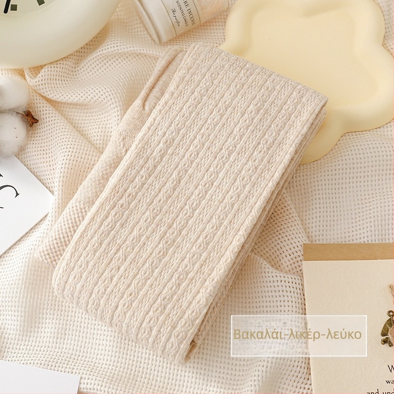 Βαμβακερά κολάν σε στυλ ολόσωμου παντελονιού – χοντρά, ζεστά, υψηλή μέση, όλα-σε-ένα