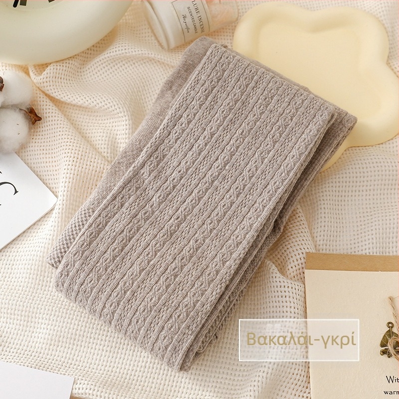 Βαμβακερά κολάν σε στυλ ολόσωμου παντελονιού – χοντρά, ζεστά, υψηλή μέση, όλα-σε-ένα