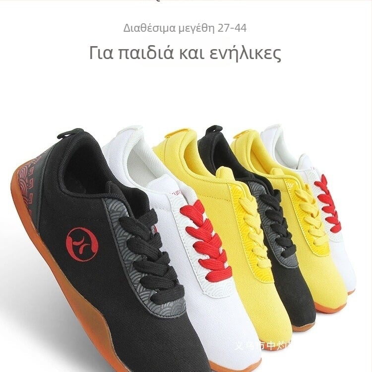 Παπούτσια Tai Chi – σουέτ επάνω μέρος, επένδυση από δερματικά μικροϊνών, σόλα από αφρό καουτσούκ, κατασκευή με έγχυση, μοντέλο LKF0012