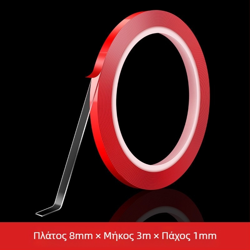 LED ταινία με διπλής όψεως ακρυλικό κόλλα για τοποθέτηση σε κανάλια — χωρίς ίχνη, υψηλή διαφάνεια, χωρίς κατάλοιπα