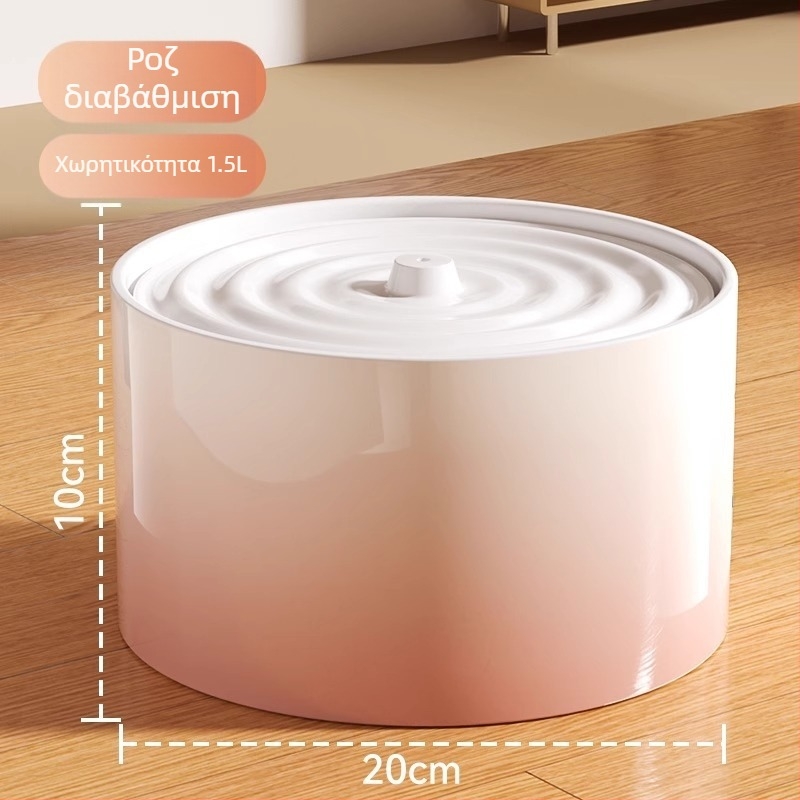 Κεραμικός διανομέας νερού για γάτες με σταθερή θερμοκρασία και αυτόματη τροφοδοσία νερού, χωρητικότητα 1,5 L, βάρος 750 g