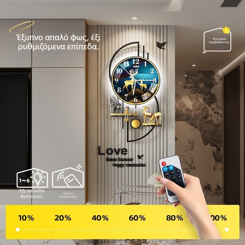 Mestida ρολόι τοίχου – σκανδιναβικό στυλ, ένδειξη με δείκτες, ομαλή κίνηση δευτερολέπτου, ακρυλικό περίβλημα, καντράν από οργανικό γυαλί (ακρυλικό), τροφοδοσία με μπαταρία