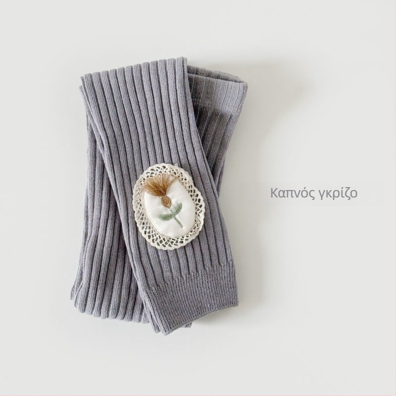 Κοριτσίστικα κολάν για κορίτσια – ψηλή μέση, μήκος 9/10, χτενισμένο βαμβάκι 77%, για ηλικίες 1–3 ετών, άνοιξη–φθινόπωρο