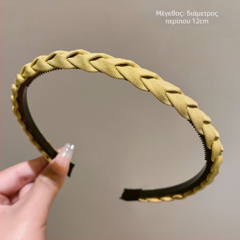 Υφασμάτινος κεφαλόδεσμος για πλύσιμο προσώπου, χειροποίητος, κορεατικού στυλ, αντιολισθητικό με δοντάκια, για γυναίκες