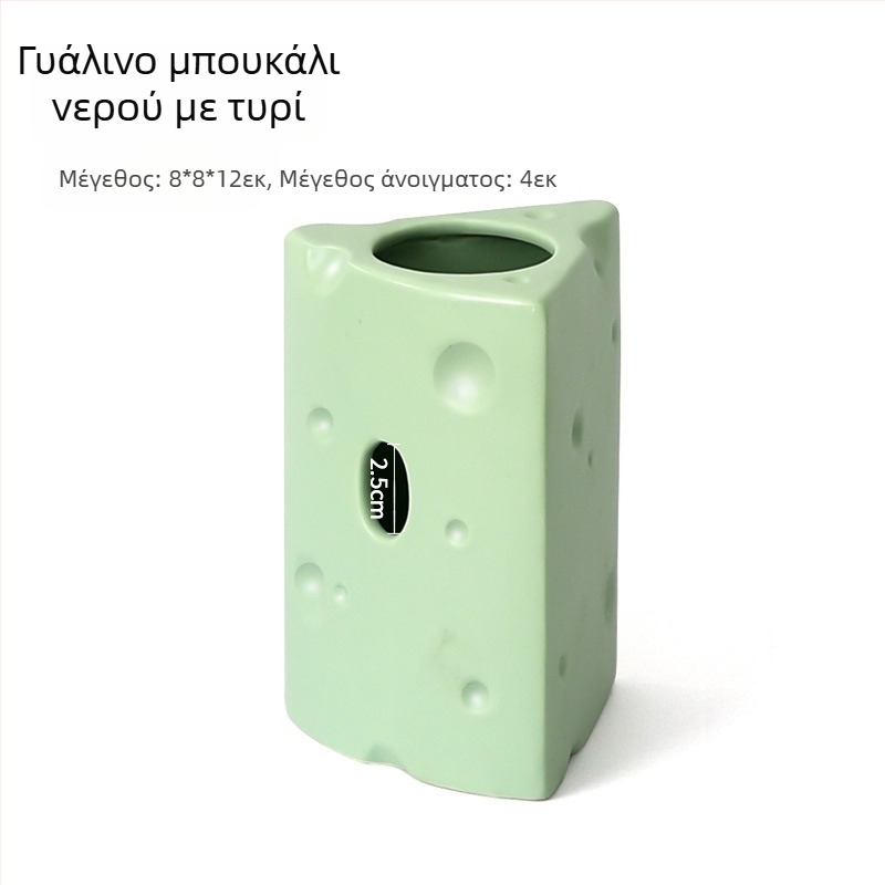 Κεραμική φωλιά για χάμστερ σε σχήμα τυρί-μπέργκερ για καλοκαιρινό δροσισμό (Υλικό: Κεραμικό; Σχήμα: Τυρί-μπέργκερ; Εποχή: Καλοκαίρι; Στυλ: Κινούμενο σχέδιο; Χρήση: Εσωτερική)