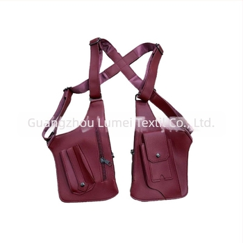 Ανδρική τσάντα θώρακα σε στυλ αστικής απλότητας, PVC υλικό, ultra-light, επένδυση πολυεστέρα