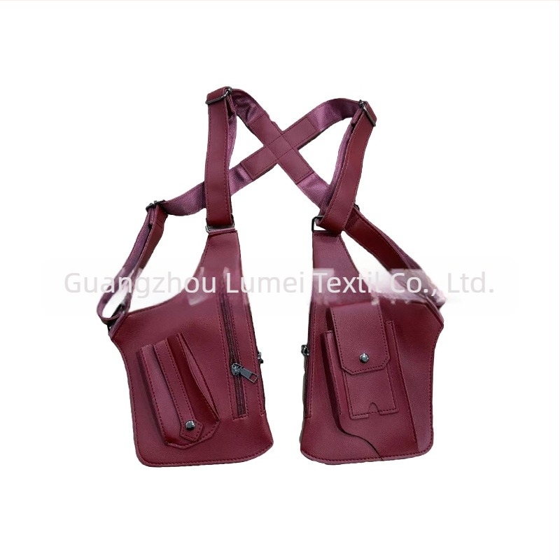 Ανδρική τσάντα θώρακα σε στυλ αστικής απλότητας, PVC υλικό, ultra-light, επένδυση πολυεστέρα