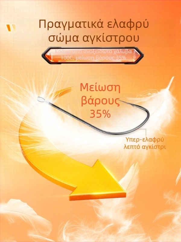 Little Fengxian Διπλό Αγκίστρι με Υπογραμμή για Ψάρεμα σε Ποτάμι, Με Αγκίστρι, 20 Ζεύγη ανά Κουτί