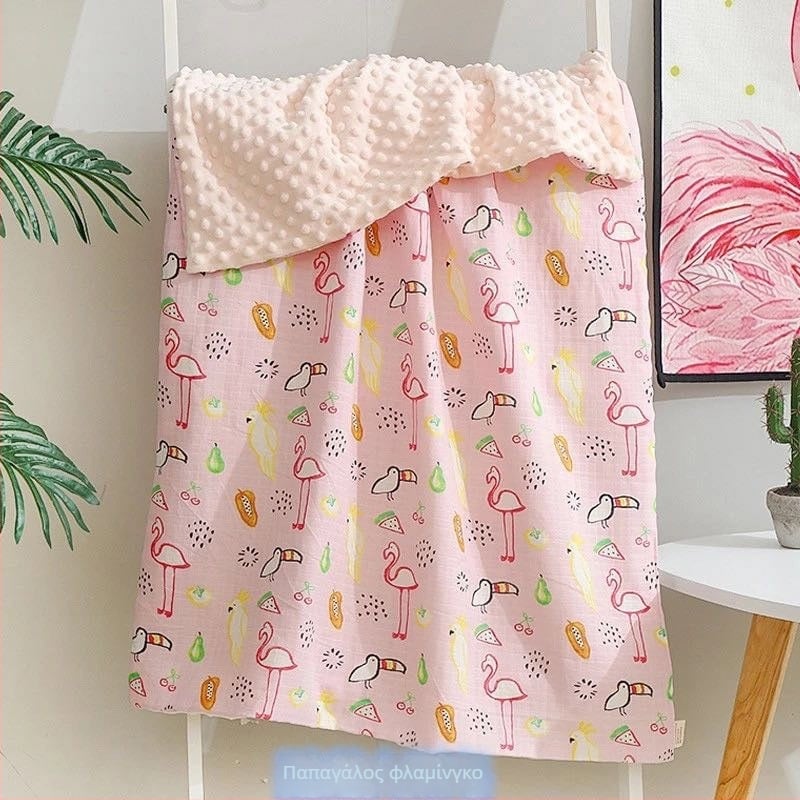 Mu Tong βρεφική βαμβακερή κουβέρτα, 300-500 g, για ηλικίες 1-3 ετών, για όλες τις εποχές, μοντέρνο απλό στυλ