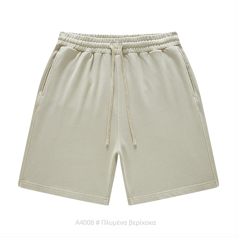 Ανδρικά και γυναικεία βαμβακερά σορτς με κορδόνι, χαλαρή γραμμή, μικροελαστικότητα, casual street style για καθημερινή χρήση