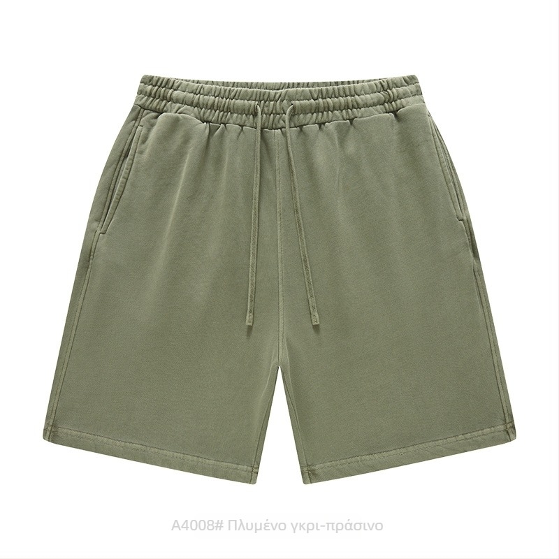 Ανδρικά και γυναικεία βαμβακερά σορτς με κορδόνι, χαλαρή γραμμή, μικροελαστικότητα, casual street style για καθημερινή χρήση