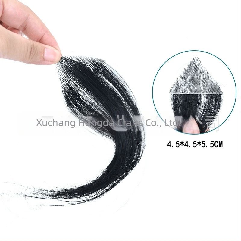 Βιολογικό επίθεμα τριχωτού κεφαλής για ουλές και αλωπεκία – ανθρώπινα μαλλιά, χειροποίητη ύφανση, μπορεί να βαφτεί