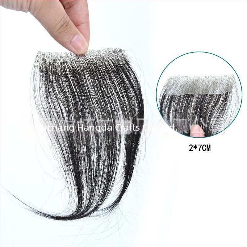 Βιολογικό επίθεμα τριχωτού κεφαλής για ουλές και αλωπεκία – ανθρώπινα μαλλιά, χειροποίητη ύφανση, μπορεί να βαφτεί